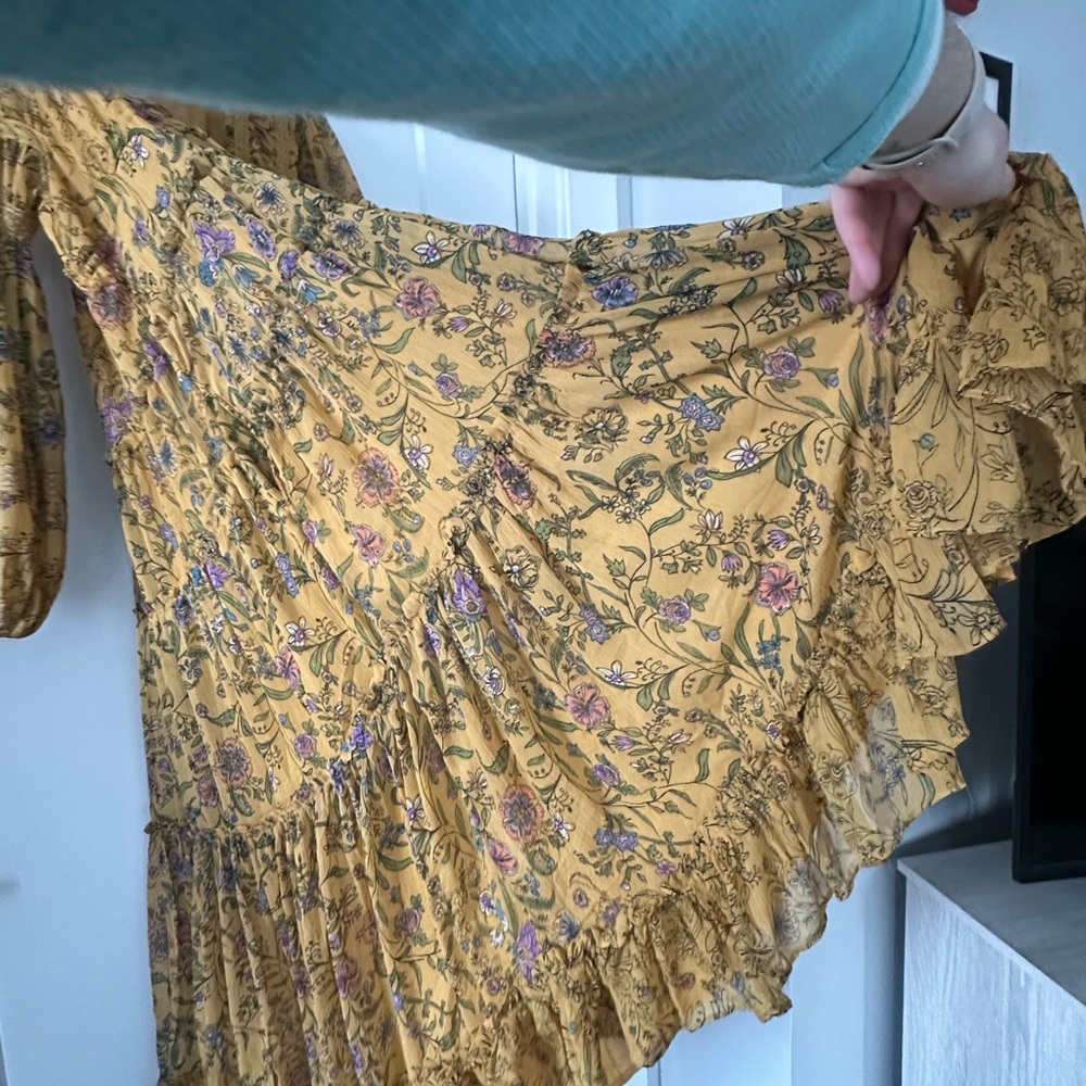 Free People Yellow Floral Maxi Dress - Picture 3 of 9